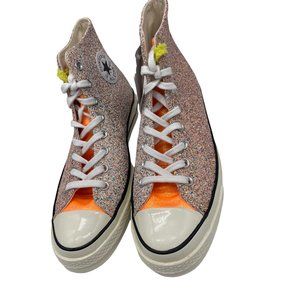 NWOB Converse Chuck Taylor All Star 70s Hi JW Anderson PINK Glitter Women US 12